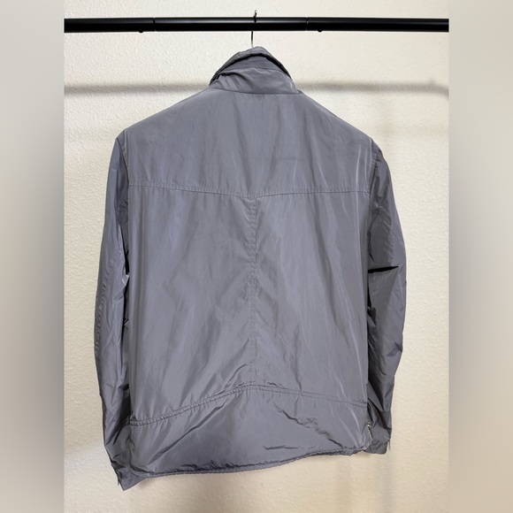 Karl Mommoo Italy Nylon Moto Jacket Gray Lightweight Biker Unisex Size  XL - Picture 4 of 16